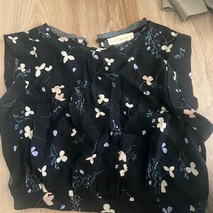Floral Black Top *SET IN NEXT POST*